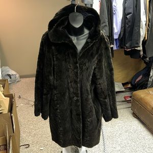 Robert Mann Hooded Sheared Mink